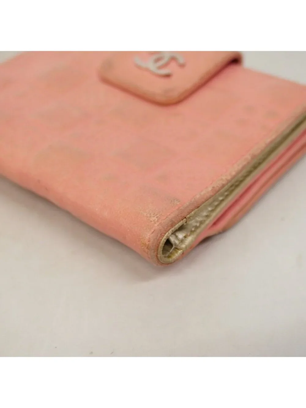 Chanel Wallet Icon Lambskin Pink Silver
